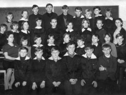 Szkoła w Zbiersku lata sześćdziesiąte